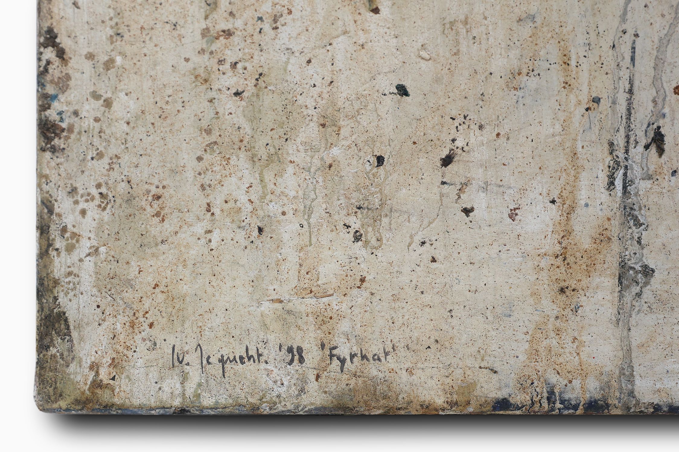 Set of 2 abstract paintings titled “Fyrhat” by the Belgian Artist Nico de Guchtenaerethumbnail